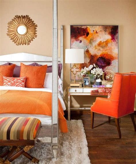 orange bedroom decorations.